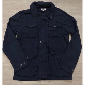 Wallace & Barnes Mechanic Utility Field Jacket Mens Large Navy Military Coat
